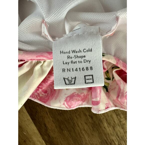 NEW SweetHoney Leotard Watercolor Candy Clusters Floral Pink Cream Ruffle 18M - Picture 5 of 5